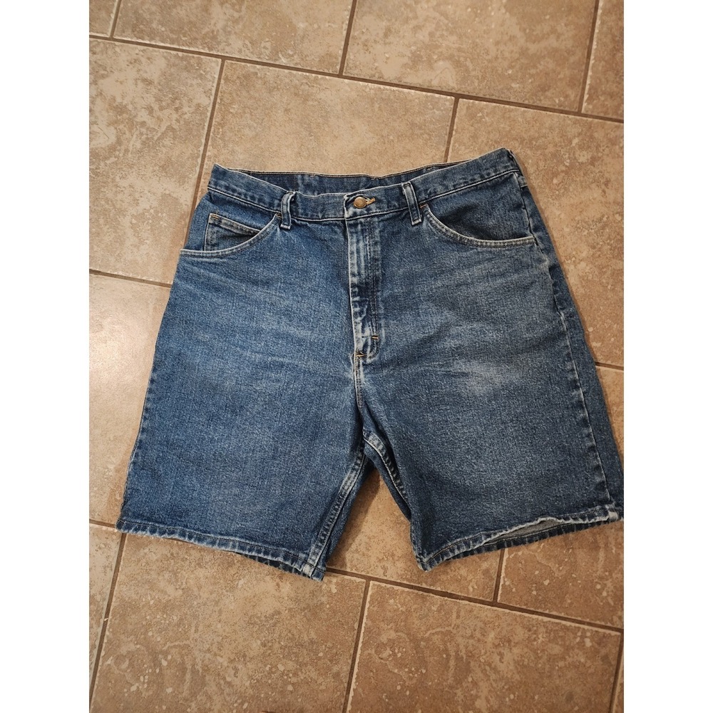 Wrangler Mens Relaxed Fit Denim Shorts Blue Jean Size 36 606W1DH